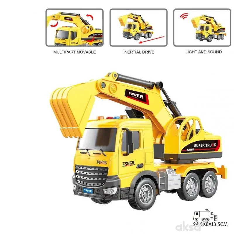 Magzy Wheels kamion sa kašikom 1:18 