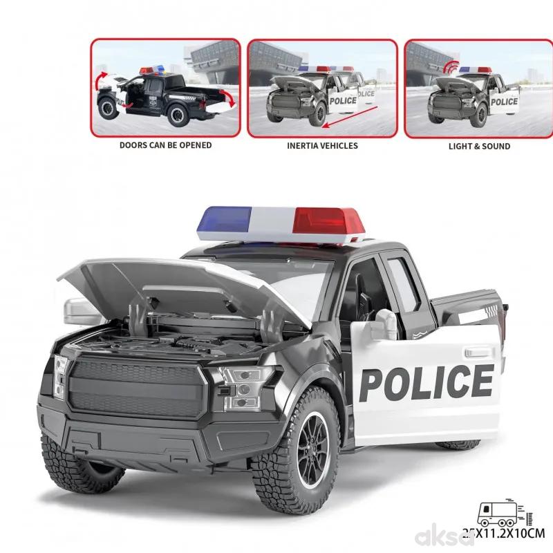 Magzy Wheels policijski džip crni 1:16 