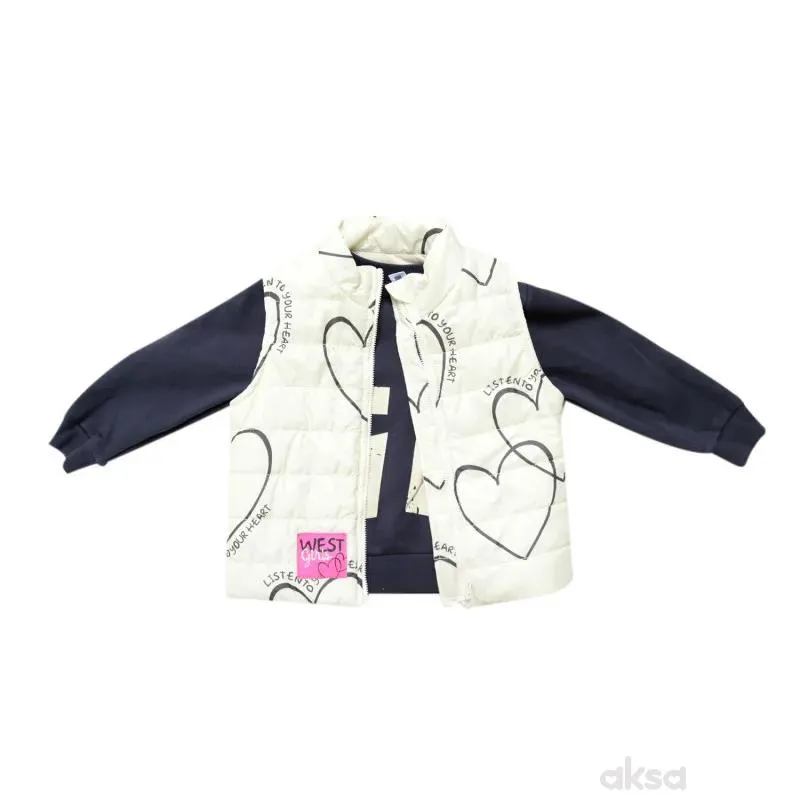 West komplet 3/1 (prsluk, duks, d.deo), devojčice 