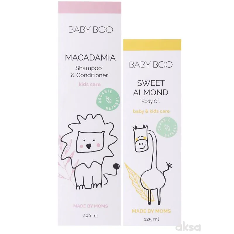 Baby Boo paket Macadamia šampon + Almound body oil 