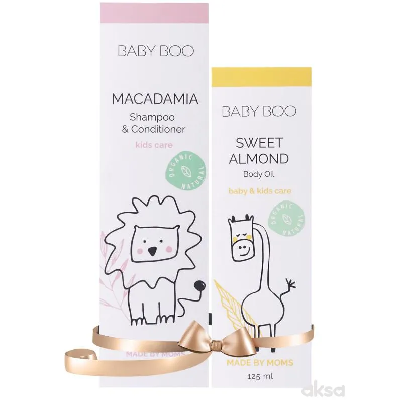 Baby Boo paket Macadamia šampon + Almound body oil 