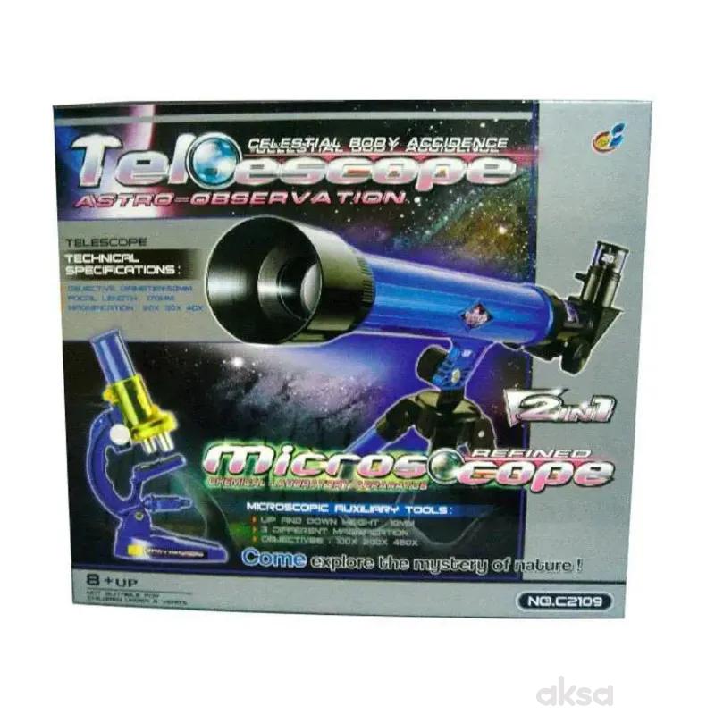 HK Mini kombinovani set teleskopa i mikroskopa 