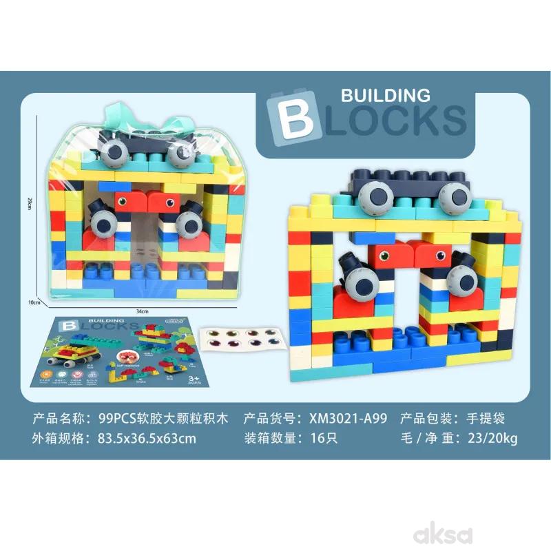 HK Mini set šarenih kocki, roze 