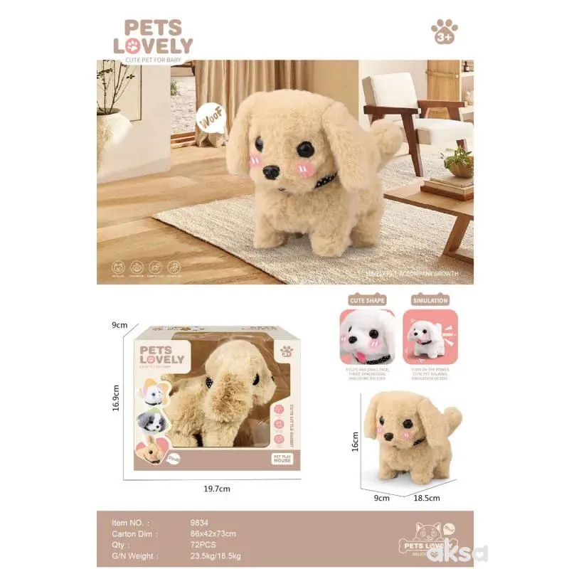 HK Mini plišana igračka ljubimac, kuca 