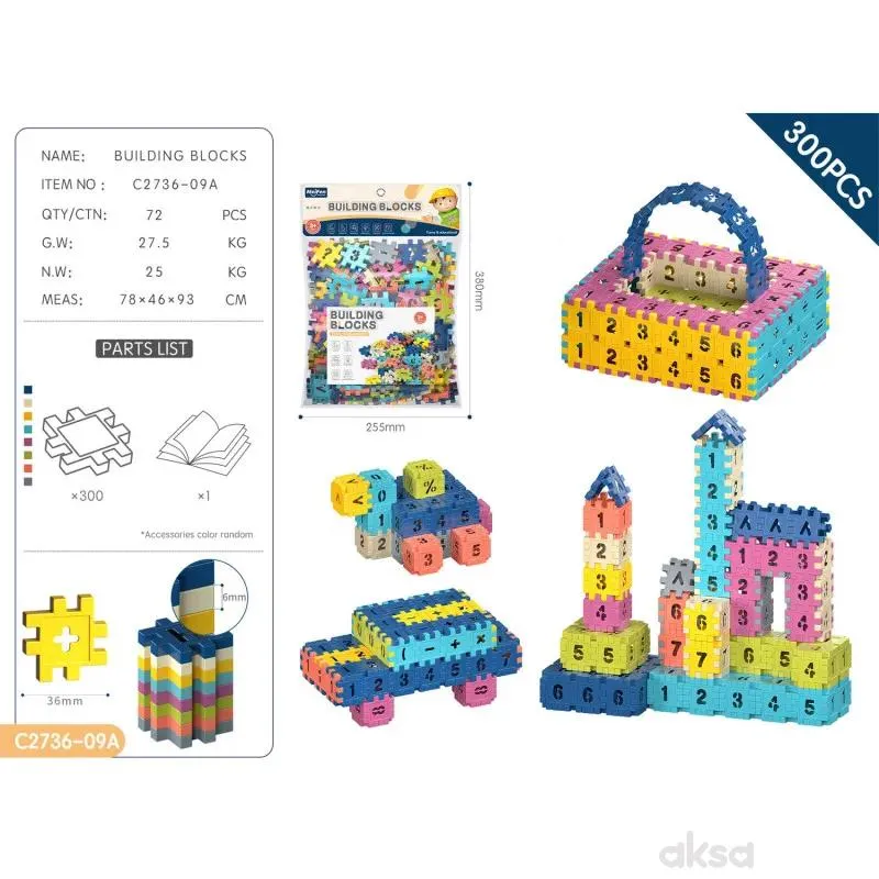 HK Mini konstruktor puzle s brojevima 