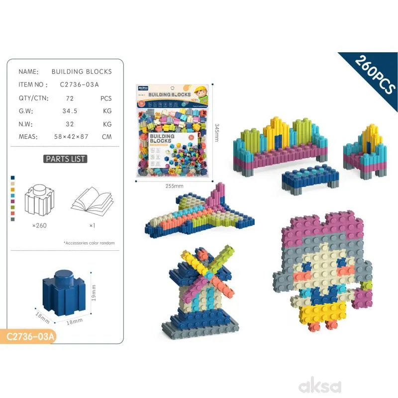 HK Mini mini blokovi za slaganje 