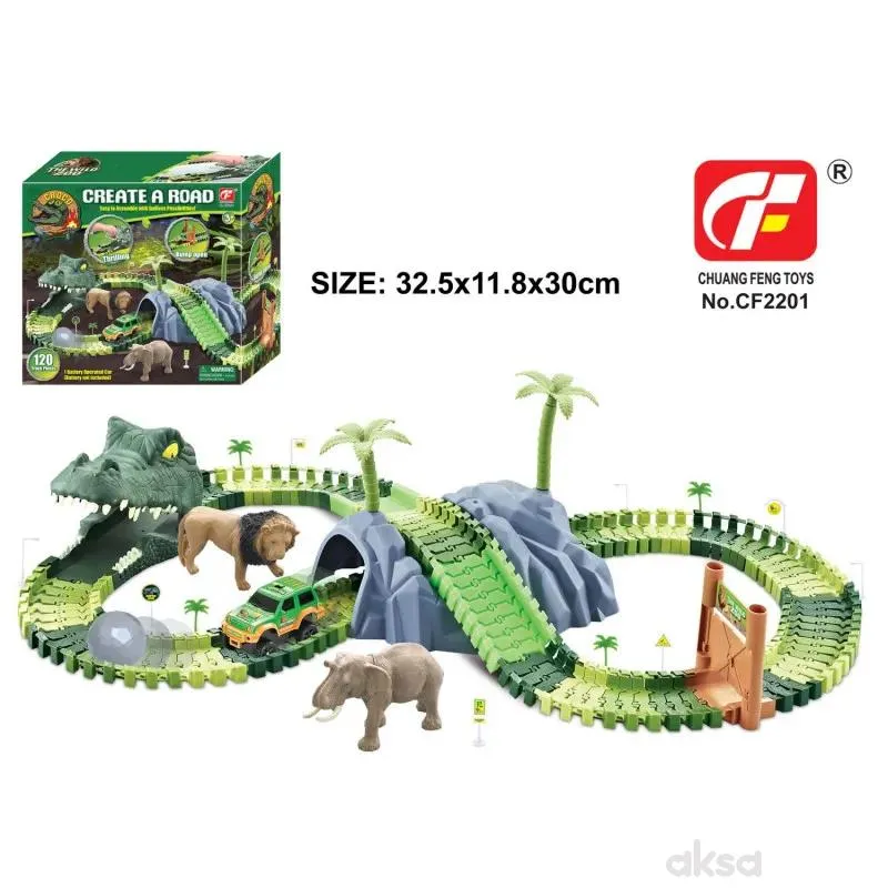 HK Mini uradi sam dino staza sa autom, 120kom 