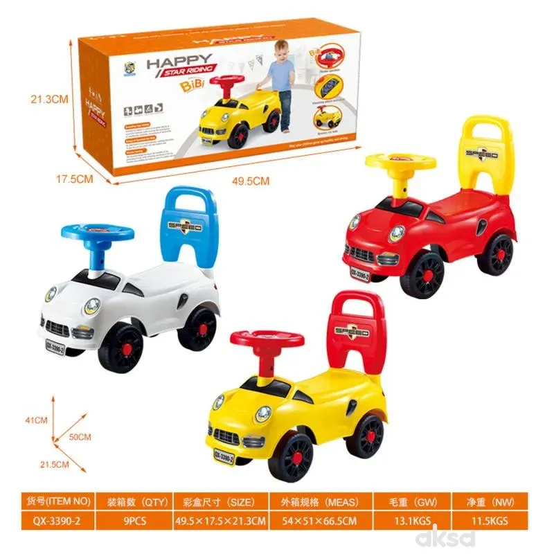 HK Mini dečiji auto guralica sa volanom 