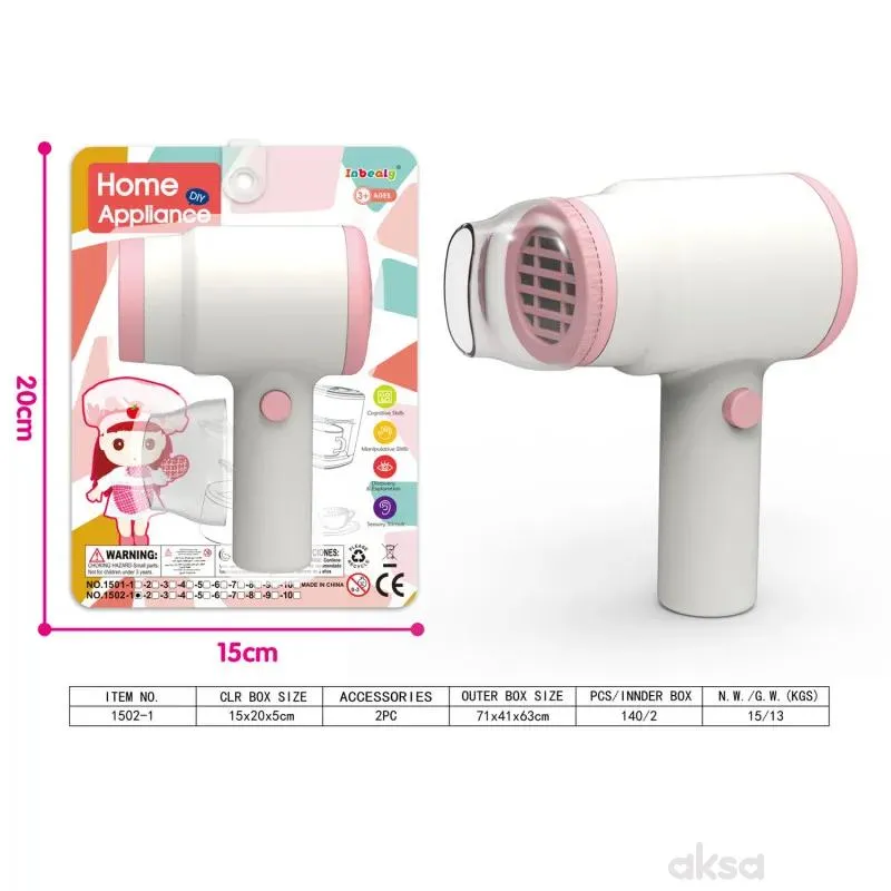 HK Mini igračka fen za kosu 