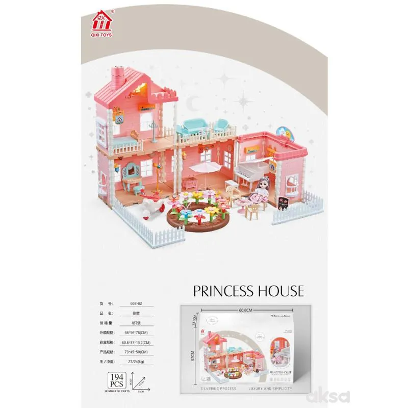 HK Mini kućica za princeze 195 delova 