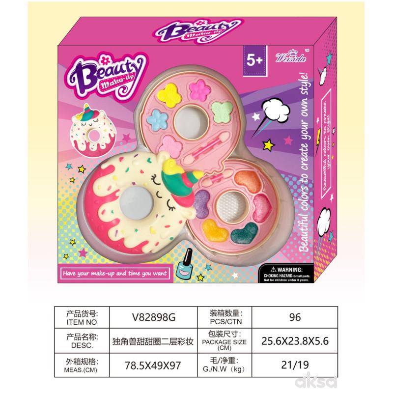 HK mini  Beauty Make-up – set za šminku, krofne 