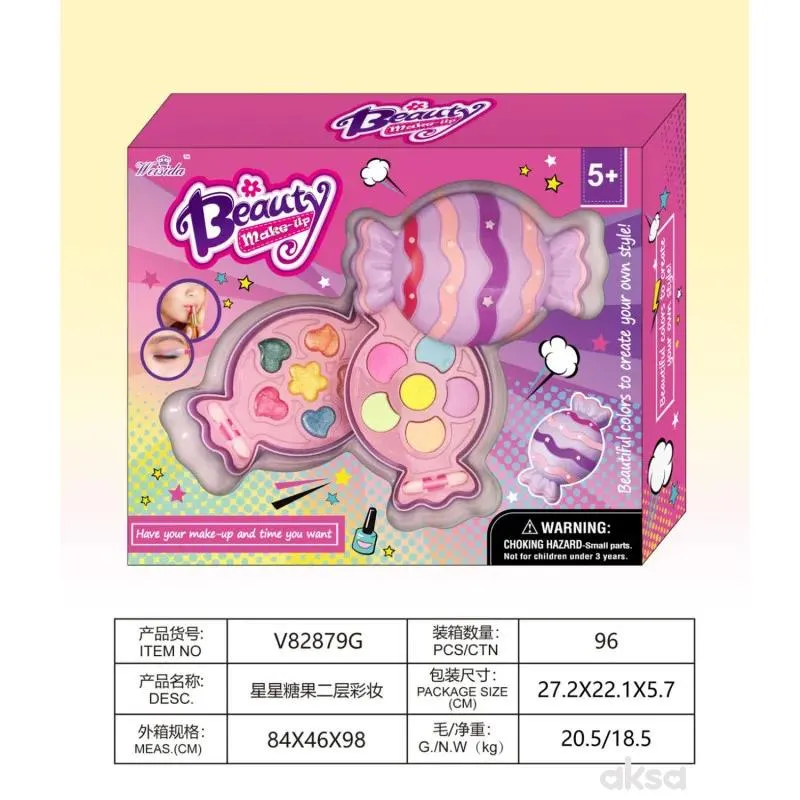 HK mini  Beauty Make-up – set za šminku, bombone 