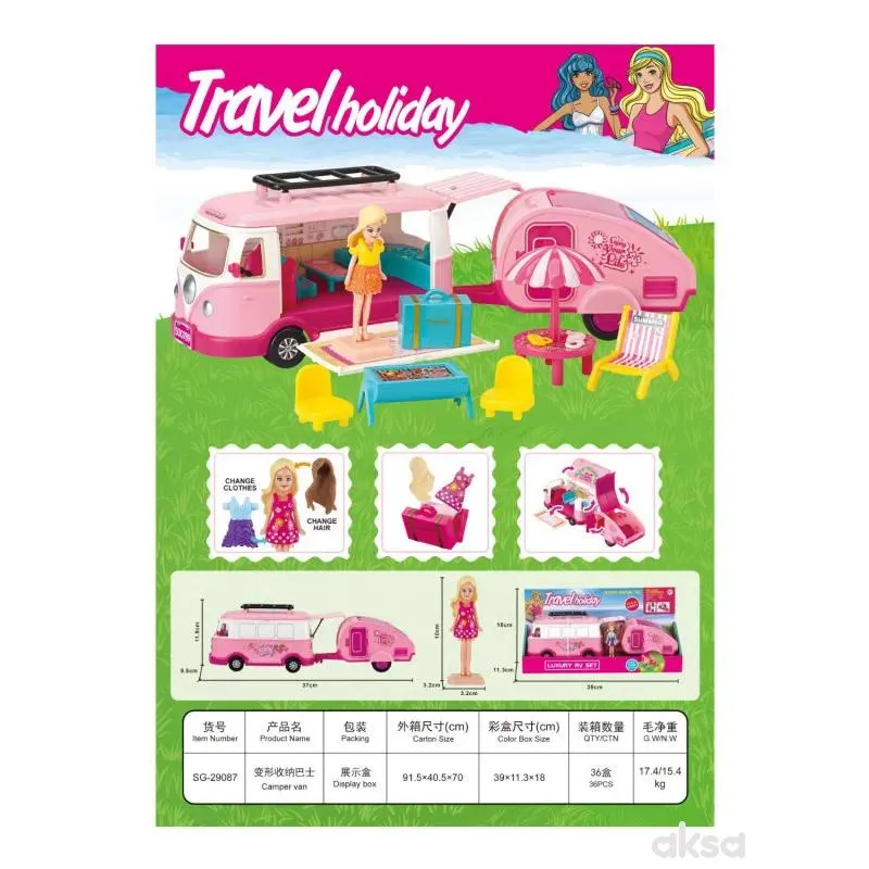 HK Mini igračka kamp prikolica 