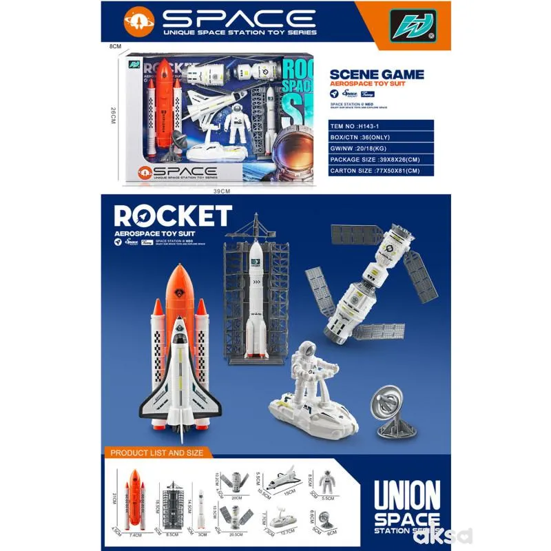 HK Mini igračka svemirski raketni brod 