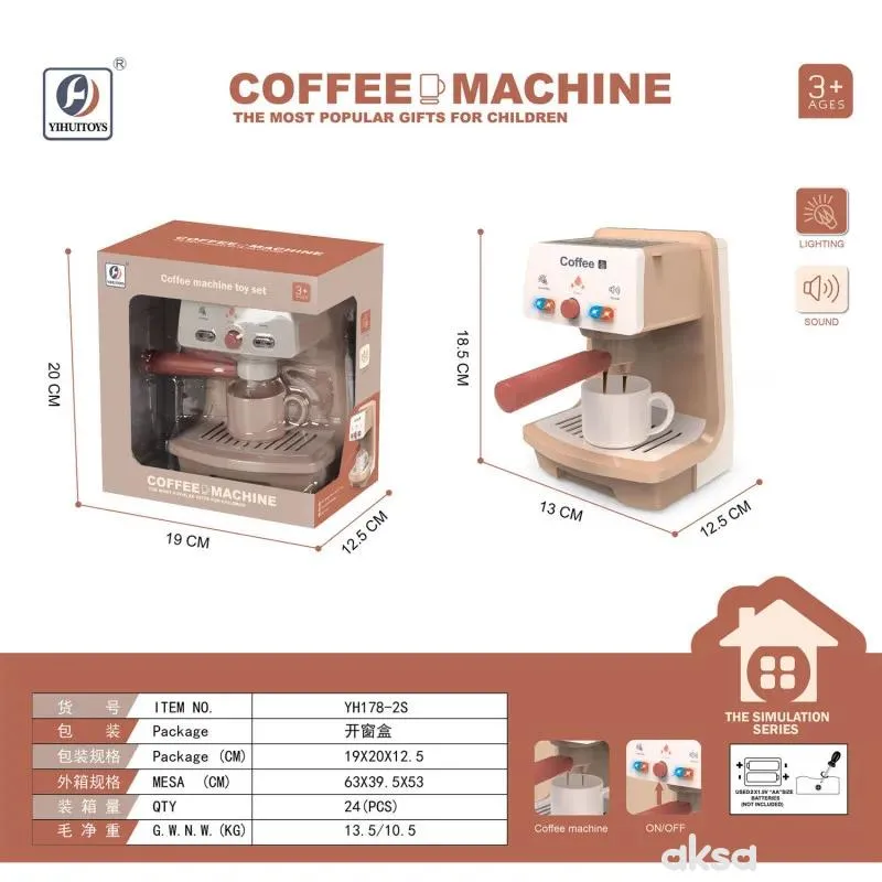 HK Mini igračka aparat za kafu sa šoljicom 