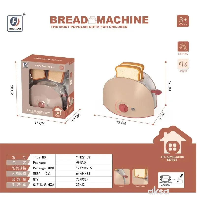 HK Mini igračka toster 