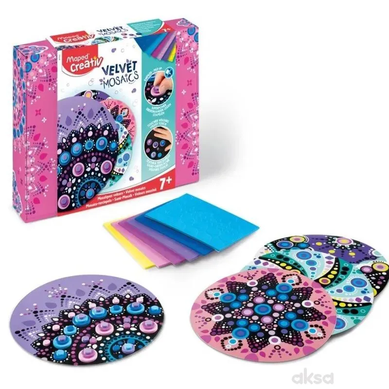 Maped mozaik mandala pastel 