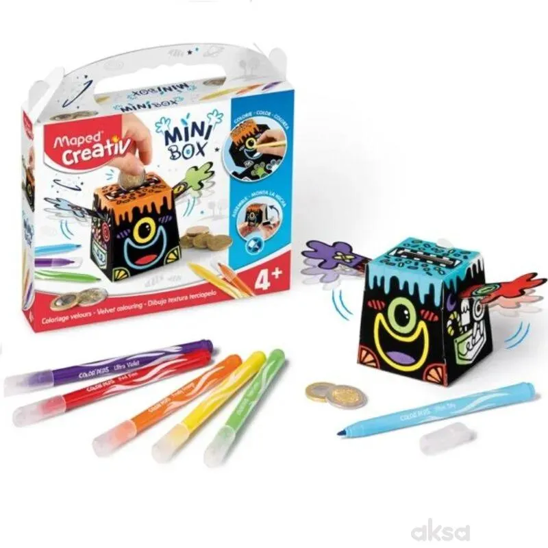 Mapet Mini box velvet colouring kit kasica