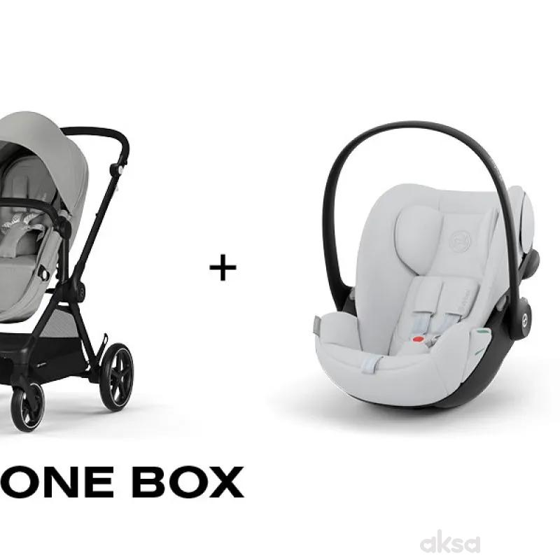 Cybex duo sistem Eos Cloud G, Stone Grey(Crni ram) 