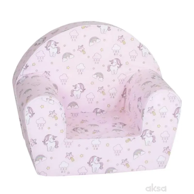Delsit Dječija fotelja pink unicorn 