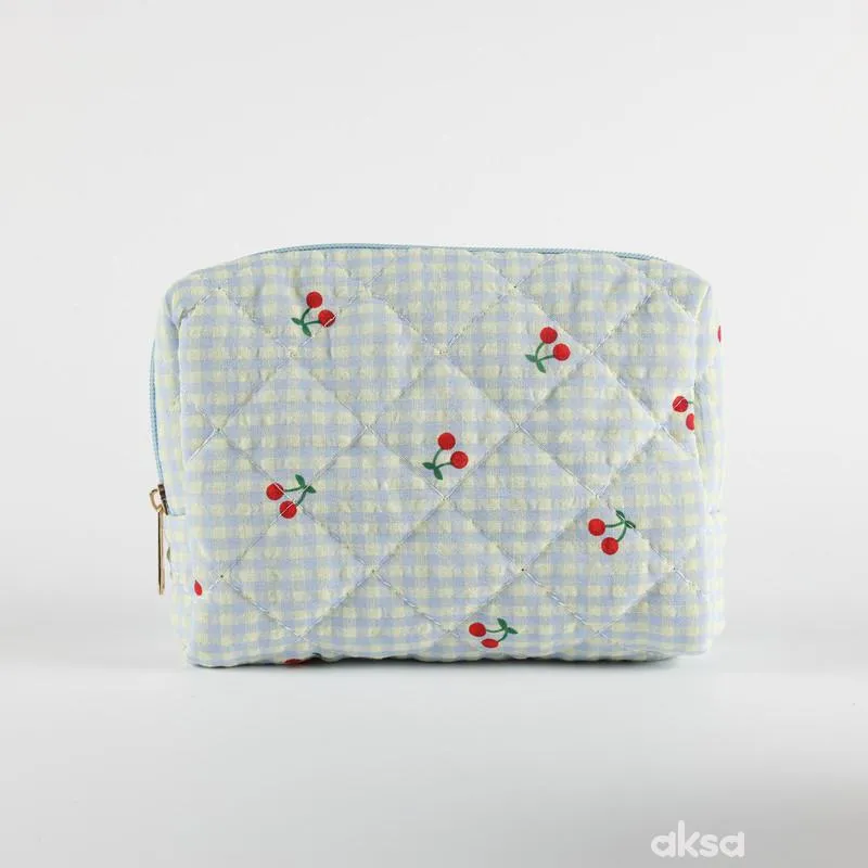 Be Cute neseser trešnjica, plavi 19x6x14cm 