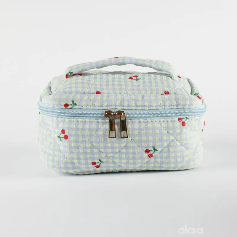 Be Cute neseser trešnjica, plavi 20x13x11cm 