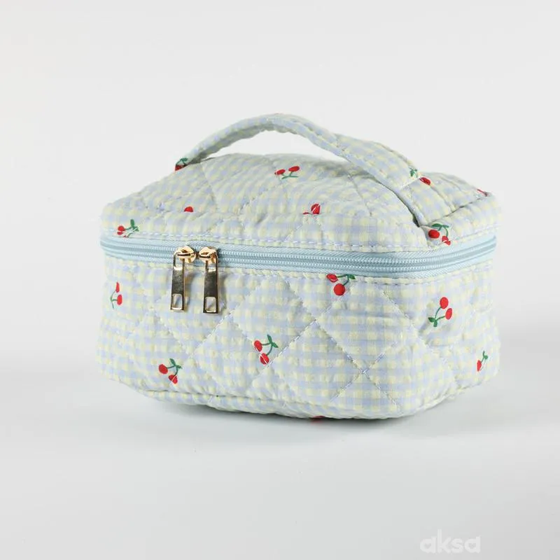 Be Cute neseser trešnjica, plavi 20x13x11cm 