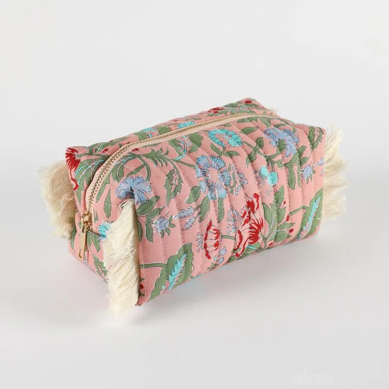 Be Cute neseser sa resama, roze 21x11x9cm 