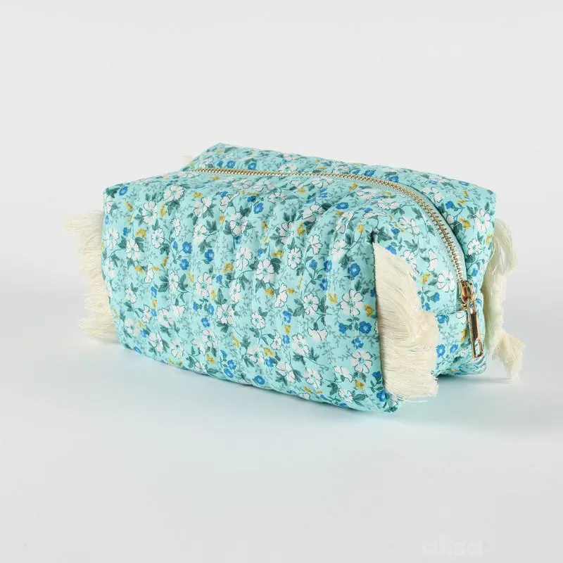 Be Cute neseser sa resama, plavi 21x11x9cm 