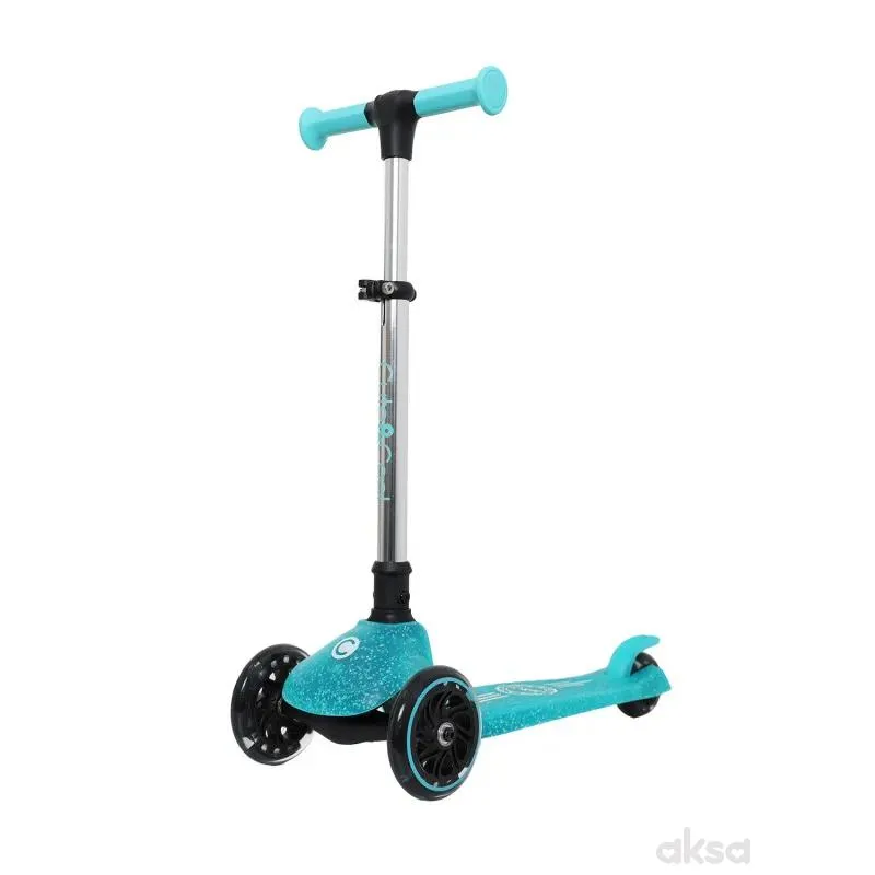 Cute&Cool svetleći sklopivi trotinet Galaxy Green 