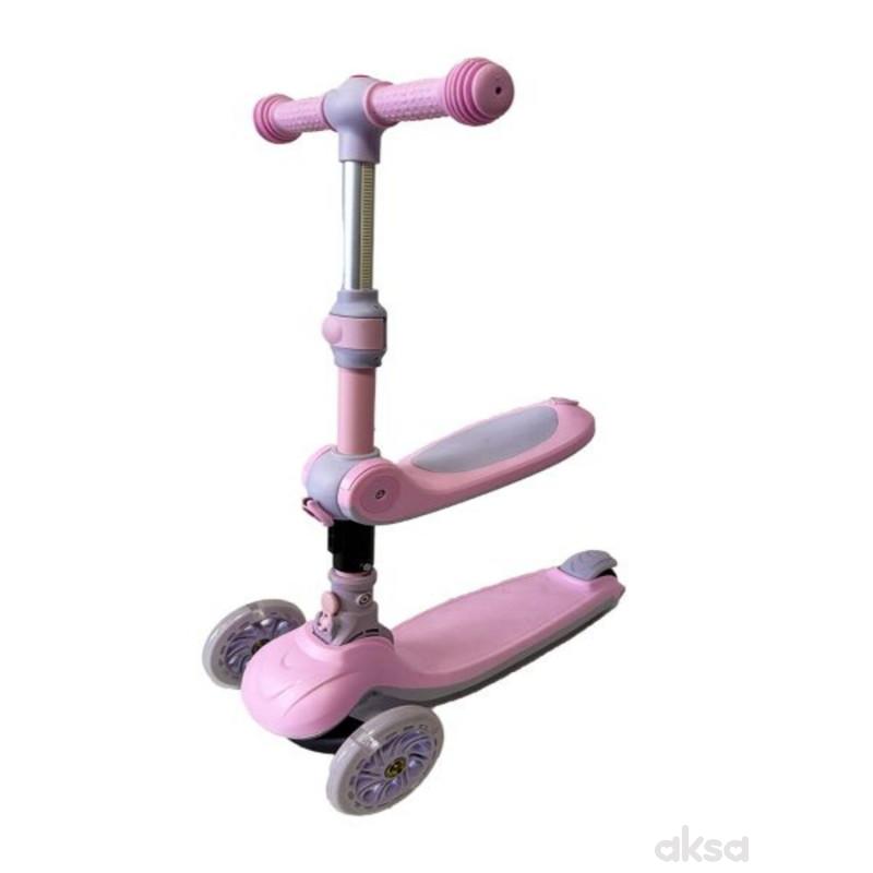 Troti trotinet 2u1 roze 