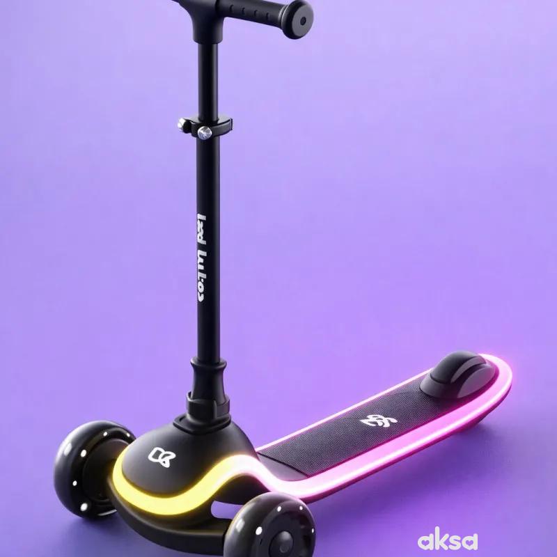 Troty trotinet Lights, crni 