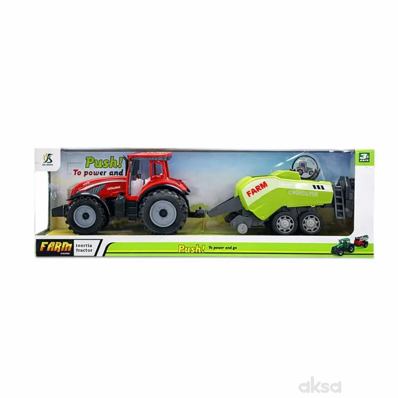 HK Mini traktor sa prikolicom 46,5x11,5x15cm 