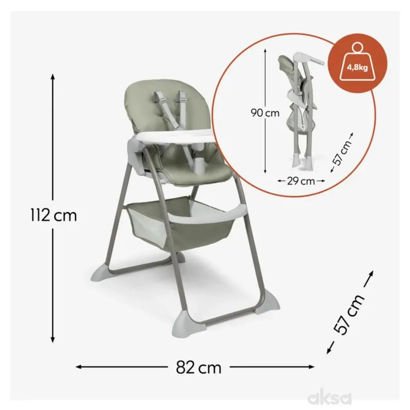 Hauck hranilica Sit n Fold, Sage 