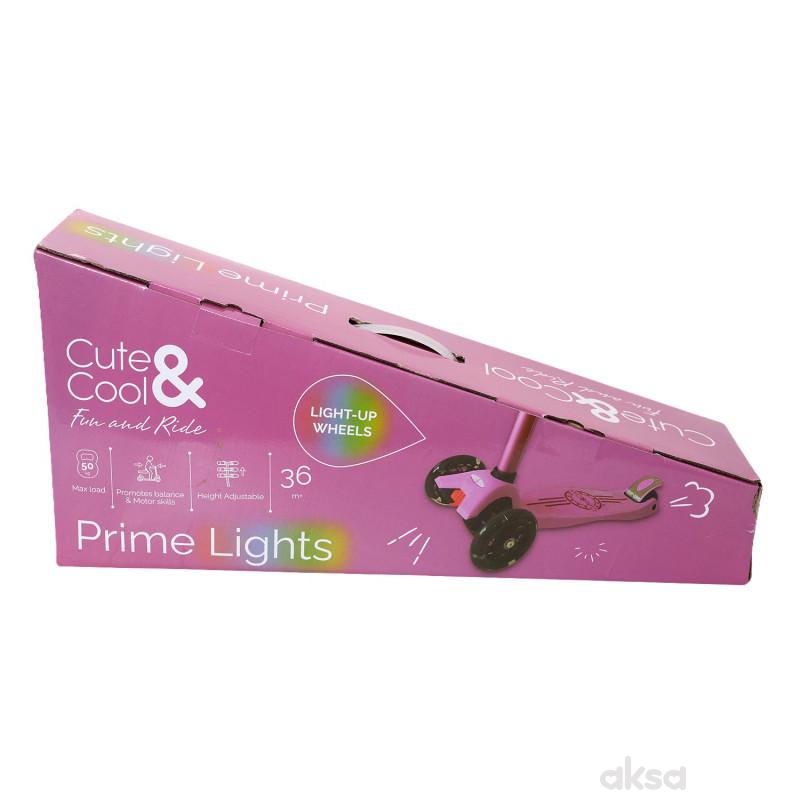Cute&Cool trotinet Prime Lights, Pink 