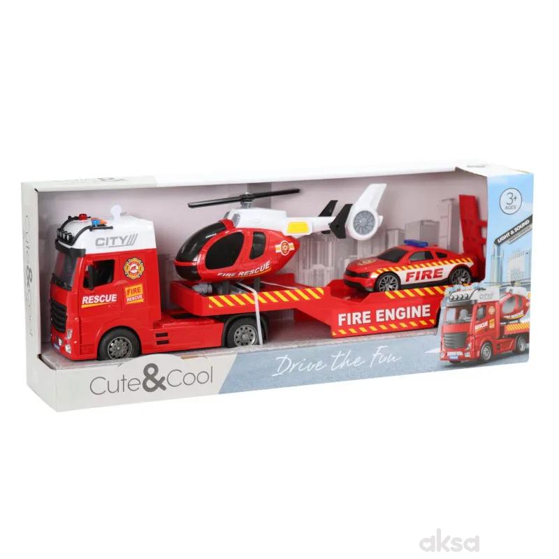 Cute&Cool vatrogasni set 1:12, 59x14x23,5cm 