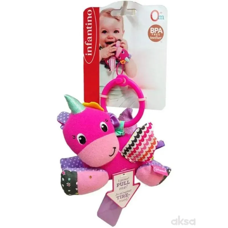 Infantino plišana igračka za kačenje Poni 