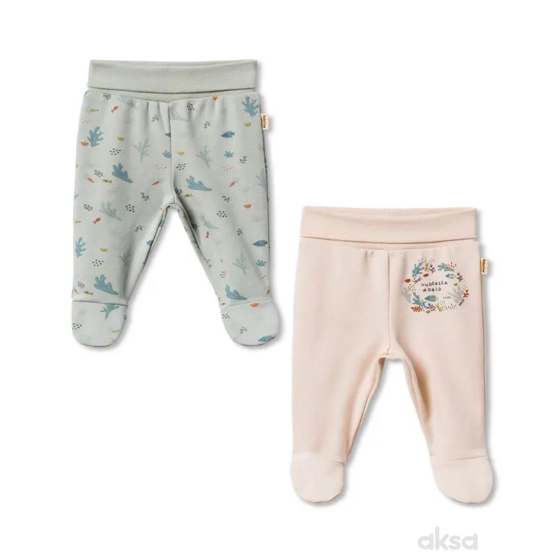 Baby Cosy pantalone sa stopicama, set 2/1, unisex 