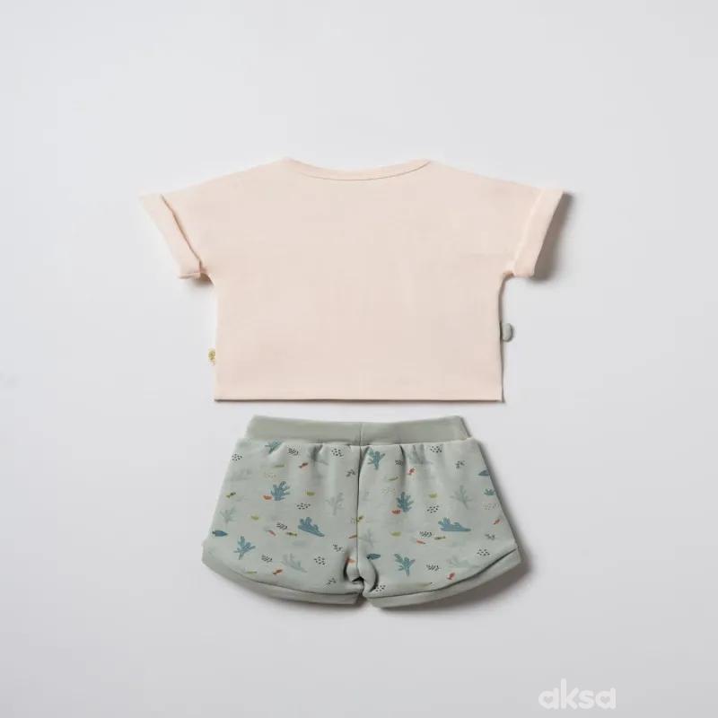Baby Cosy komplet 2/1 (majica kr, šorts), unisex 