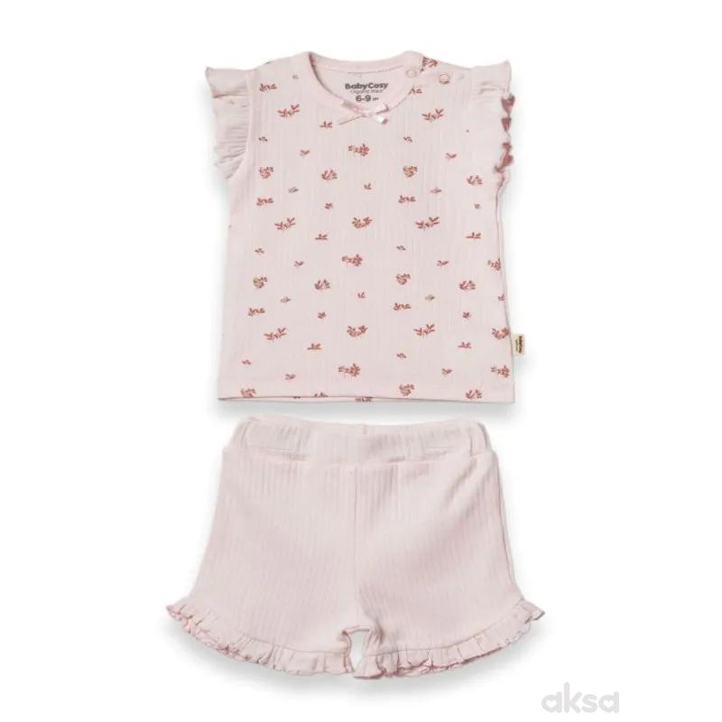 Baby Cosy komplet 2/1 (majica, šorts), devojčice 