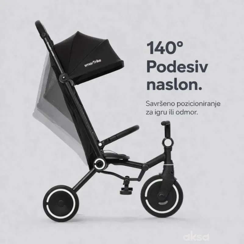 Smarttrike tricikl Wonder Max Jet Black 
