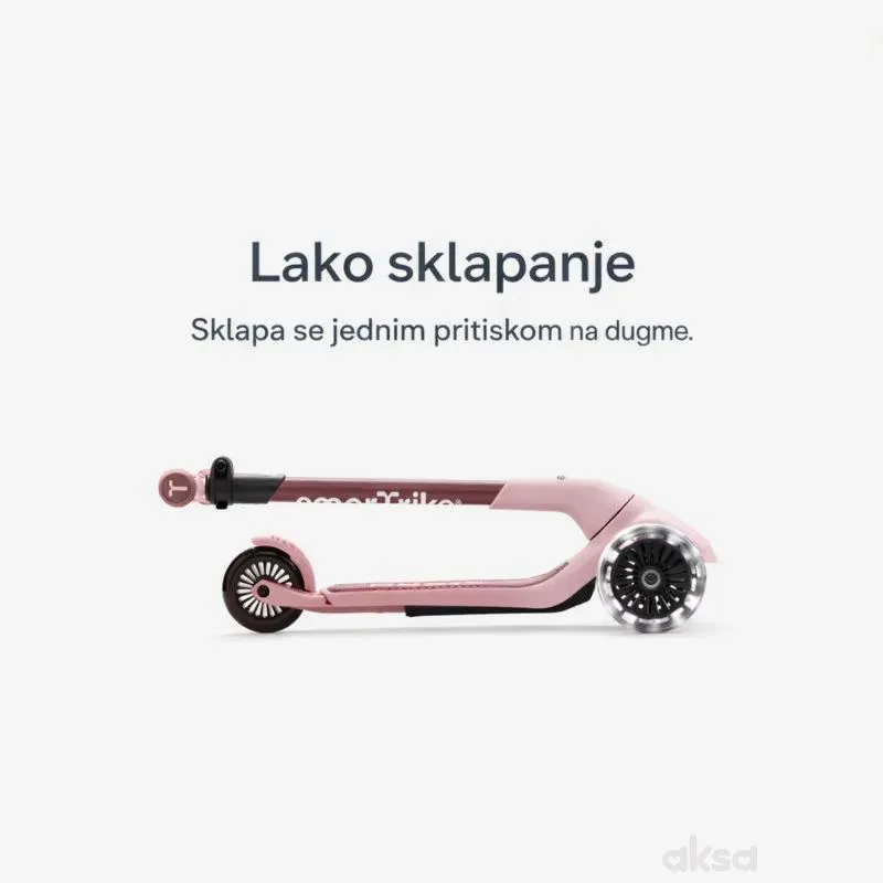 Smarttrike Xtend Mini trotinet 4u1 roze 