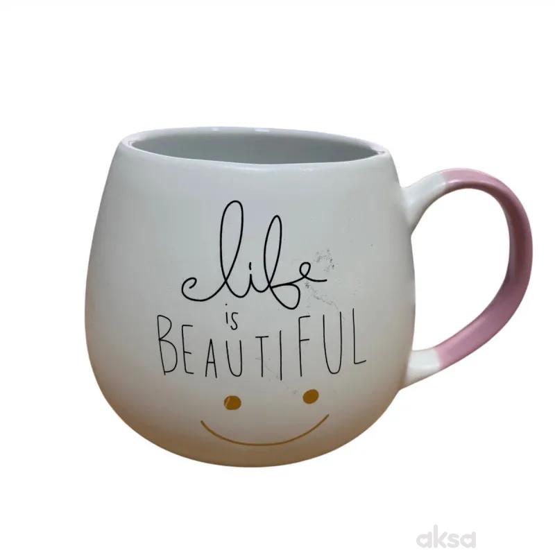 Cute&Cool HOME keramička šolja Beautiful 400ml 