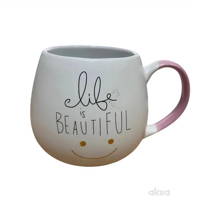 Cute&Cool HOME keramička šolja Beautiful 400ml 