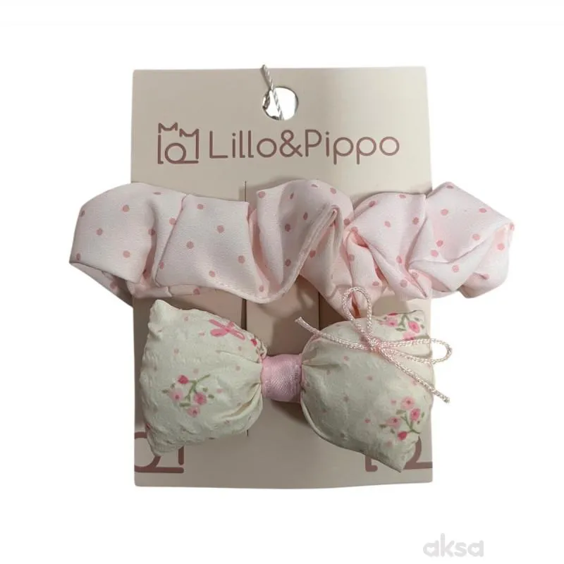 Lillo&Pippo gumica i šnalica za kosu 
