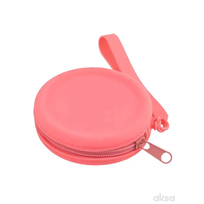 Be Cute silikonski mini novčanik roze 9x3cm 