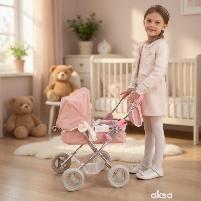 Cute&Cool kolica za lutke sa dodacima Pink Dreams 