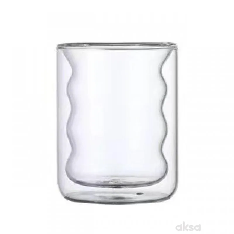 Cute&Cool HOME staklena čaša sa duplim dnom 200ml 