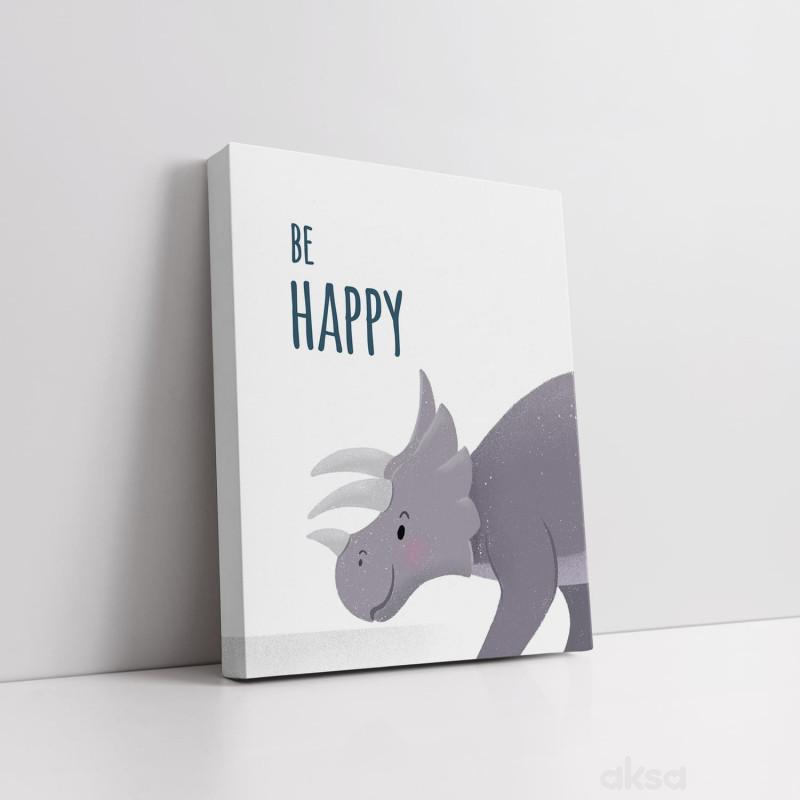 Cute&Cool HOME slika dino Be happy 25x20cm 