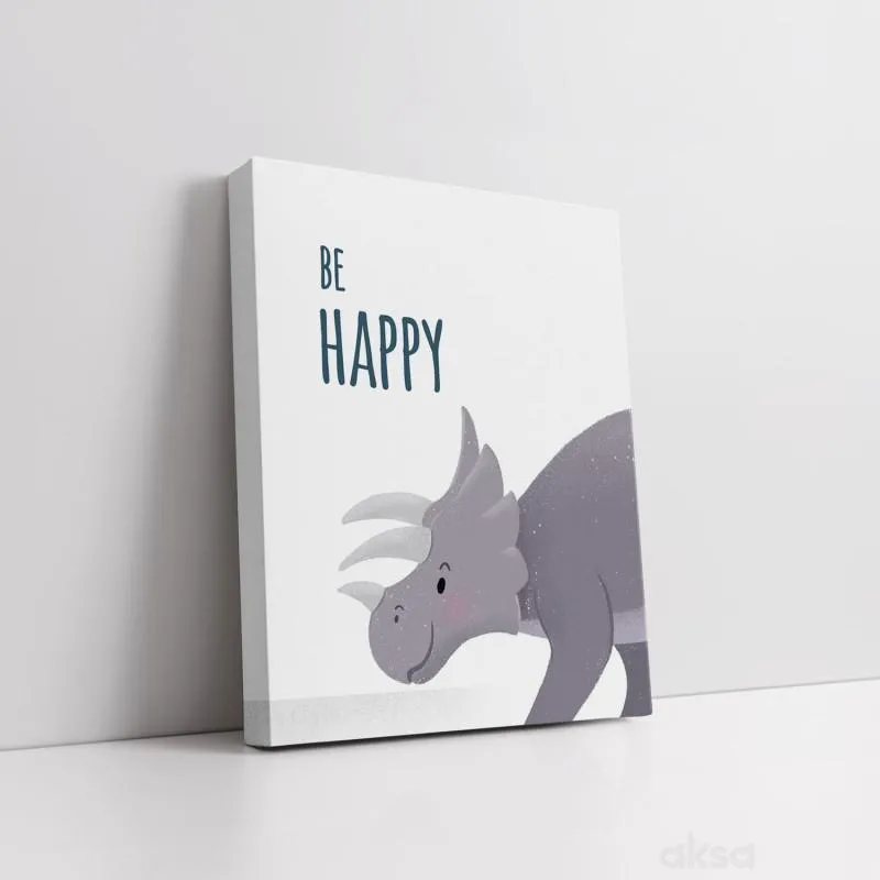 Cute&Cool HOME slika dino Be happy 25x20cm 